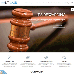 قالب واکنشگرا و رایگان جوملا Law برای سایت های وکالت از شرکت LTheme