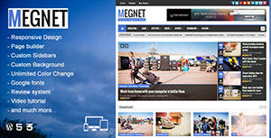 قالب وب سایت مجله برای وردپرس - megnet