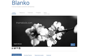 قالب جوملا  Blankko از شرکت Joomla Bambo