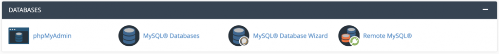 کنترل پنل سی پنل - CPanel ماژول Databases در سی پنل