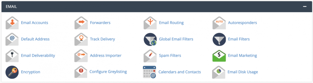 کنترل پنل سی پنل - CPanel ماژول مدیریت ایمیل ها در سی پنل