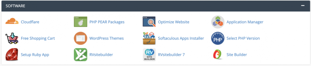 کنترل پنل سی پنل - CPanel ماژول Software در سی پنل